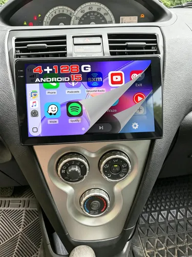Vista 8 de Roinvou [2G + 64G] Radio de coche para Toyota Yaris Vios 2007-2012 con Carplay inalámbrico/Android Auto, 9 pulgadas Android 13 IPS pantalla táctil