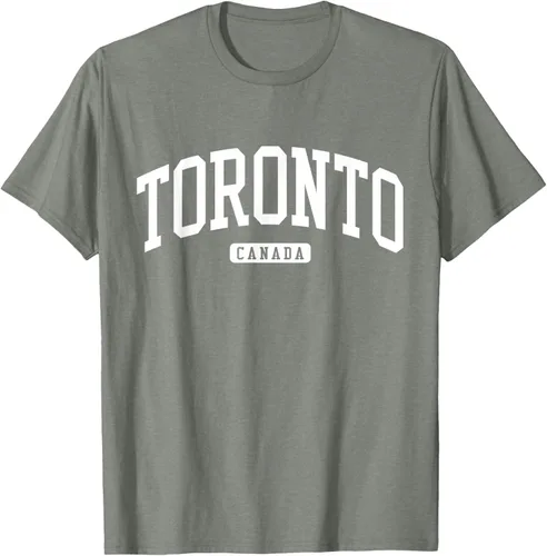Vista 66 de Camiseta estilo universitario de Toronto Canada, Negro