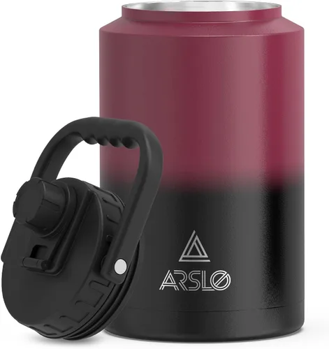 Vista 10 de Jarra Grande de Agua Aislada con Asa, Botella de Agua Aislada de Un Galón, Jarra de Agua de Acero Inoxidable de 1 Galón