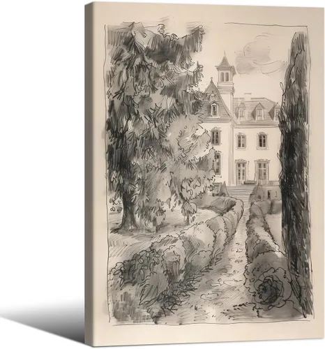 Vista 8 de Haitunone Arte de Pared de Lectura Femenina Victoriana Academia Oscura Libros Melancólicos Póster Pintura al Óleo Antigua Impresiones en Lienzo
