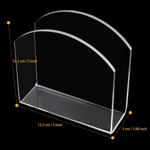 Vista 2 de Servilleteros acrílicos para mesas, servilleteros de papel para mesa, dispensador de cajas de pañuelos independientes para cena, cocina