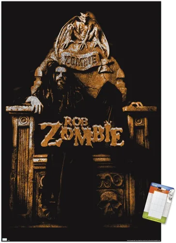 Vista 12 de Trends International Rob Zombie - Póster de pared de trono, 14.72 x 22.37 pulgadas, versión enmarcada de madera de granero Versión enmarcada Barnwood