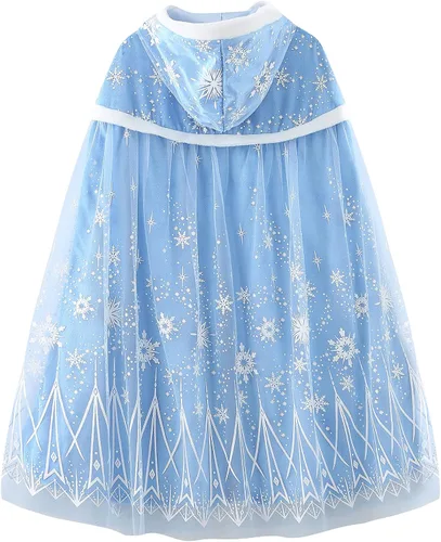 Vista 2 de Disfraz de princesa con capucha capa de Halloween para niñas pequeñas
