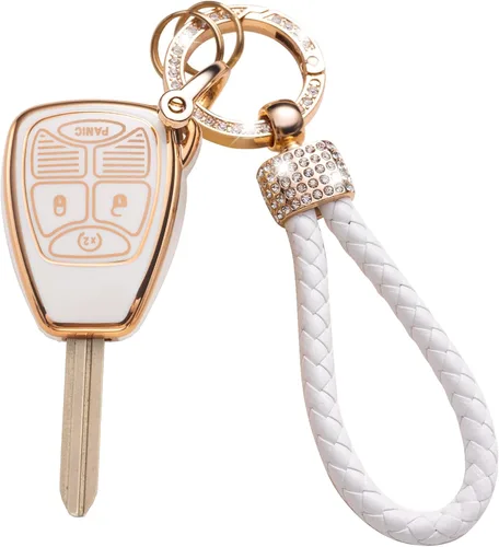 Vista 29 de Gematay Funda para llavero de Mercedes Benz con cordón, funda de TPU suave compatible con Mercedes Benz C E S M CLS CLK G Class Smart Key Holder