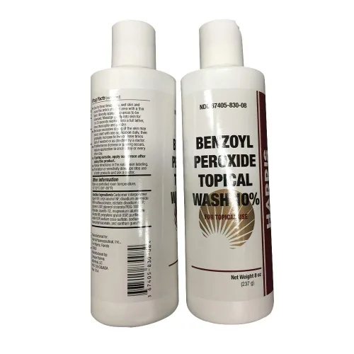 Vista 2 de Harris Pharma 10% Benzoyl Perox Wash 8 oz (Paquete de 2)