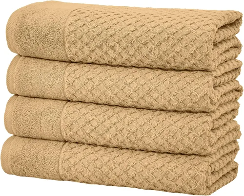 Vista 37 de Great Bay Home - Toallas de mano 100% algodón blanco, 6 toallas de baño suaves para manos, altamente absorbentes y de secado rápido, colección 01