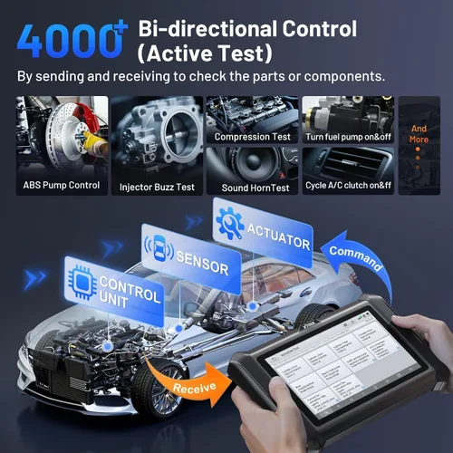 Vista 5 de XTOOL Escáner de Diagnóstico D7W OBD2: Versión Inalámbrica 2026 de D7/D7S/D7BT, Herramienta de Escaneo Bidireccional con Diagnóstico de TODO