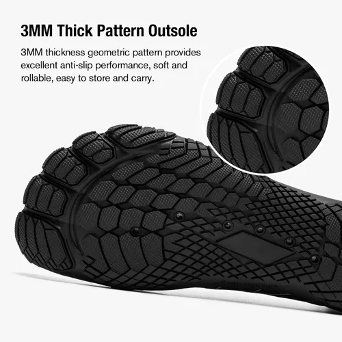 Vista 3 de HIITAVE - Zapatos de agua minimalistas para mujer, de secado rápido, para hacer natación, bucear, surfear, hacer deportes acuáticos, ir a