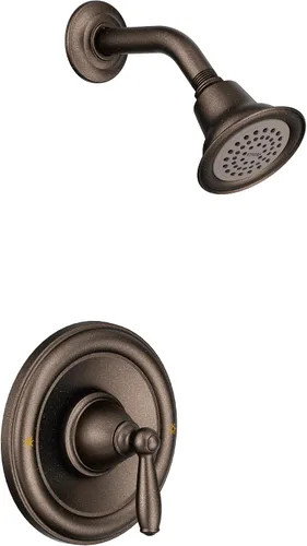 Vista 2 de Bañera de hidromasaje con regadera Moen T2152 Brantford Posi, T2152ORB Bronce frotado con aceite