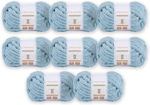 Vista 57 de Crafted By Catherine Hilo de Chenille Grueso - Paquete de 2 (8 oz / 227 g, 31.7 Yardas Cada Madeja), Beige, Calibre 7 Jumbo