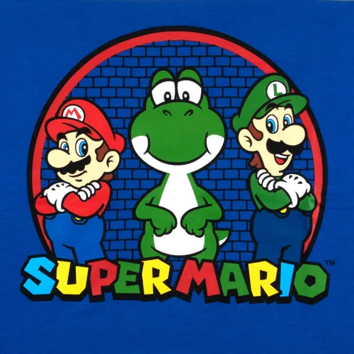 Vista 5 de Nintendo Super Mario Bros Mario & Luigi - Juego de 2 camisetas de manga larga para niños