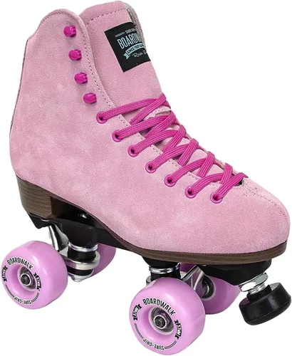 Vista 3 de Sure-Grip Boardwalk - Patines de ruedas unisex para exteriores con botas de cuero retro y ruedas 82A