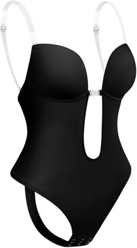 Vista 8 de Bodies sin espalda para mujer, body completo con tanga sin costuras