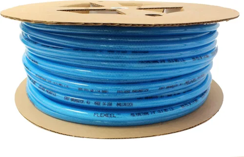 Vista 12 de Coilhose Pneumatics PFE60254TY Flexeel Manguera de aire de poliuretano reforzado, 3/8" diámetro interior, 25' de longitud con (2) accesorios