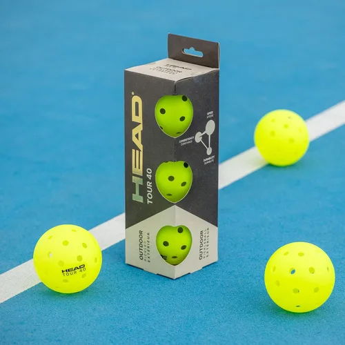 Vista 3 de HEAD Tour 40 bolas de pickleball - Caja (3 bolas)