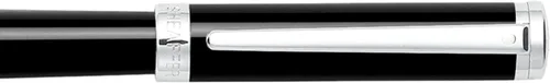 Vista 4 de Sheaffer Pluma estilográfica Intensity Onyx con ribete cromado y punta mediana