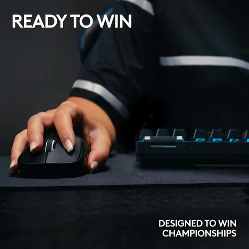 Vista 5 de Logitech G PRO X Superlight 2 Lightspeed - Mouse inalámbrico para juegos, ligero, interruptores híbridos LIGHTFORCE, sensor Hero 2, 32,000 DPI, 5