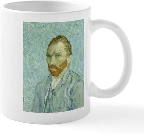 Vista 35 de CafePress Irises By Vincent Van Gogh Taza de café de cerámica de 11 oz (11.0 fl oz)