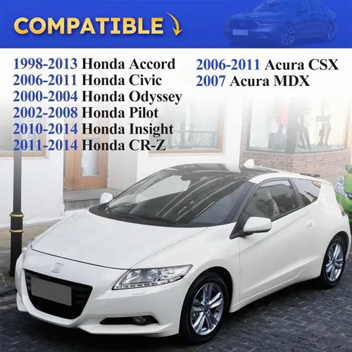 Vista 2 de 76400-SDA-A01 Espejo interior retrovisor para día/noche para Honda 1998-2013 Accord, 2000-2004 Odyssey, 2006-2011 Civic, 2002-2008 Pilot, Insight
