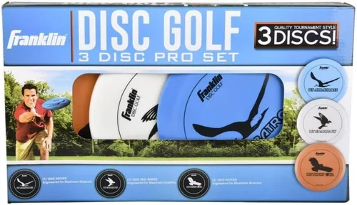 Vista 3 de Franklin Sports Juego de discos de golf de disco - Juego de inicio de equipo de golf de disco