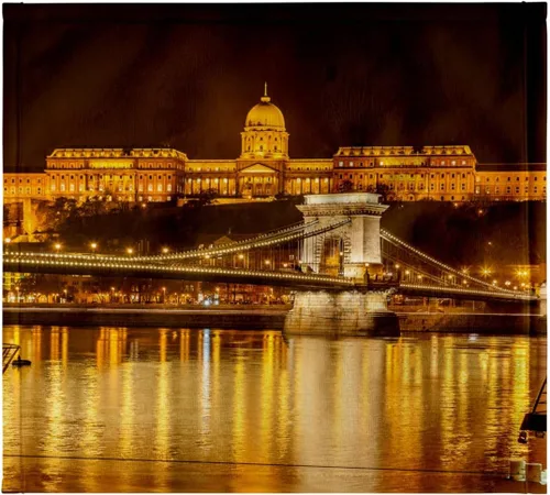 Vista 7 de 3dRose Buda Castle. Chain Bridge. Danube River. Budapest. Hungary. 15x22 Hand Towel