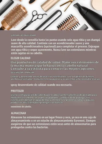 Vista 6 de Extensiones de cabello con clip, 100% cabello humano Remy, 14 pulgadas, lacio, rizado, negro Negro azabache