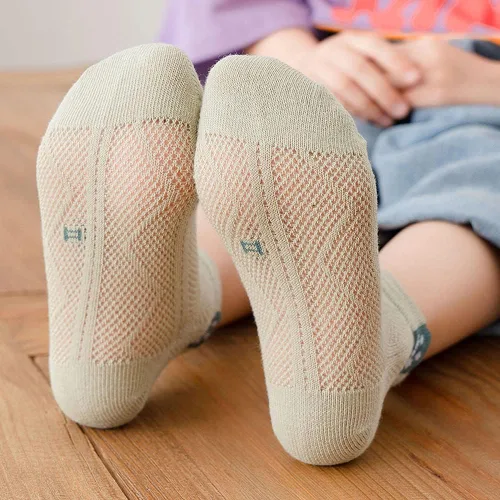 Vista 4 de Baby Socks 5-Pack Fit Flex Zones Cotton Stretch Socks Breathable Socks - Unisex Girls Boys