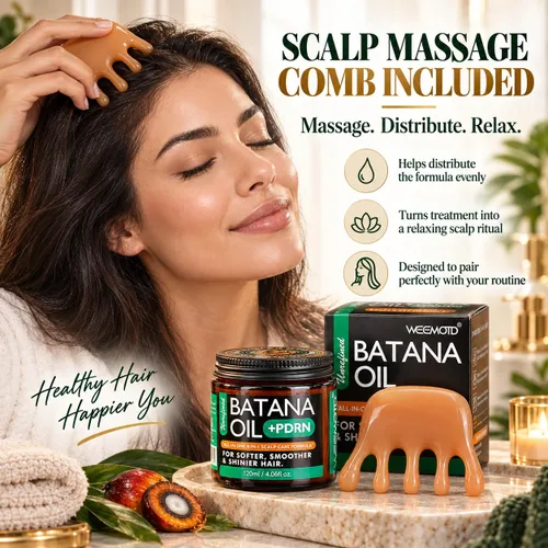 Vista 8 de WEEMOTD Batana Oil + PDRN bálsamo para el cabello y el cuero cabelludo