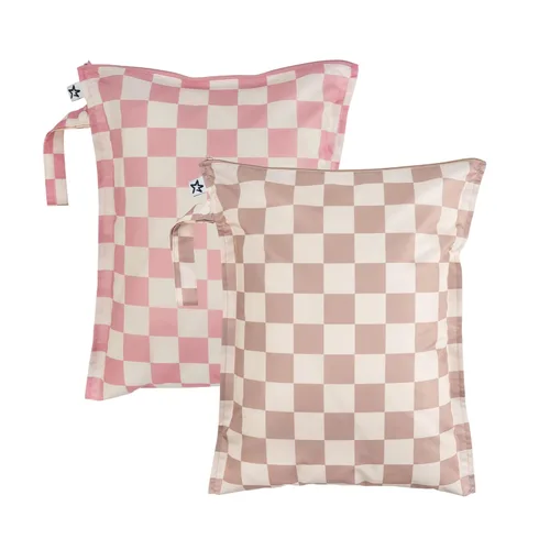 Vista 37 de Tiny Twinkle Bolsas húmedas a prueba de desorden Paquete de 1 bolsa reutilizable impermeable para trajes de baño Ropa de bebé Bolsa de viaje