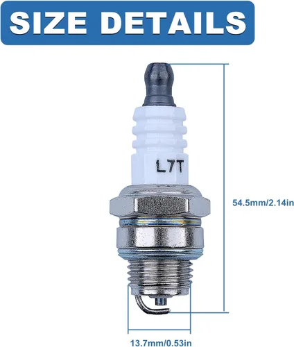 Vista 4 de Bujías de 2 tiempos, fáciles de instalar para piezas de motosierra Stihl NGK, bujías de repuesto automotrices compatibles con NGK BPMR7A 4626 Bosch