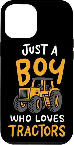 Vista 10 de iPhone XS Max Just A Boy Who Loves Tractors Farmer Estuche de regalo de cumpleaños
