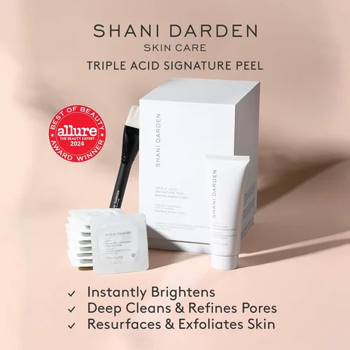 Vista 2 de SHANI DARDEN SKIN CARE Exfoliante Triple Ácido, Exfoliante Facial de 2 Pasos con Ácidos Mandélico, Láctico y Glicólico, Mascarilla Neutralizante
