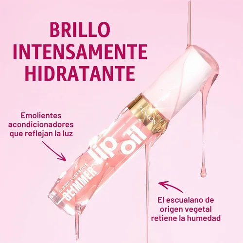 Vista 5 de REVLON Aceite labial Super Lustrous Glimmer 010 Wined Down, 0.13 fl oz 010 Vined Down
