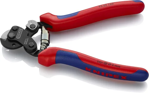 Vista 3 de KNIPEX Herramientas 95 62 160 Cortadores de cuerda de alambre con bloqueo de apertura y resorte, 6 pulgadas