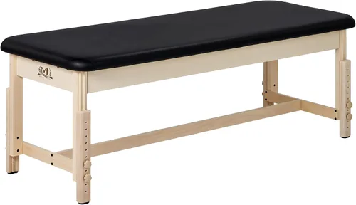 Vista 2 de Master Massage Harvey - Mesa de tratamiento estacionario de tratamiento - Mesa de masaje de terapia de madera maciza para profesionales Negro
