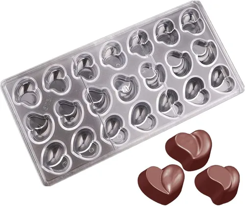 Vista 14 de LoBake Multi Designs - Palitos de media bola, cubo especial TAI JI Trigon, molde de policarbonato para chocolate, moldes para cubitos de hielo 0302