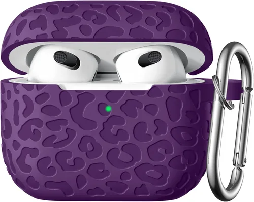 Vista 46 de Funda para Airpod Case y 2ª Generación con Diseño Leropard Grabado Compatible con Apple AirPods 2ª/1ª Generación de Carga, Bonita Protección