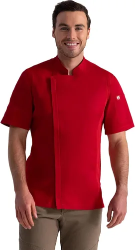 Vista 8 de Chef Works Springfield - Abrigo de chef para hombre Negro