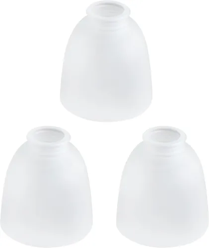 Vista 14 de Paquete de 3 repuestos de pantalla de vidrio ámbar transparente, cubiertas de luz de ventilador de techo, globos de vidrio para candelabros