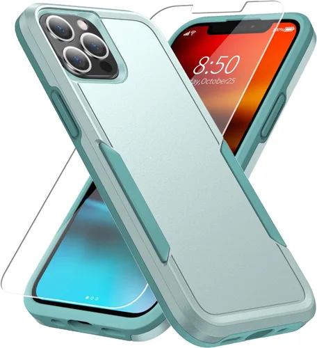Vista 14 de Funda para iPhone 12 Pro Max, con protector de pantalla, [probada contra caídas de grado militar], resistente, resistente, a prueba de golpes