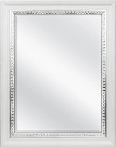 Vista 27 de MCS Simplicity - Espejo de pared grande de 21.5x25.5 pulgadas, espejo negro con detalle biselado, espejo para colgar en pared vertical u horizontal