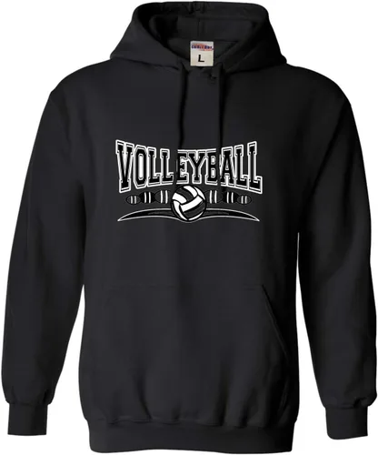 Vista 41 de Go All Out Sudadera con capucha para hombre y mujer con diseño fresco de voleibol