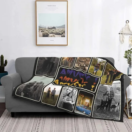 Vista 8 de Amuck - Manta personalizada con foto y texto, para sofá, cama, sofá, hogar (10 collages de fotos), 50 x 40 pulgadas