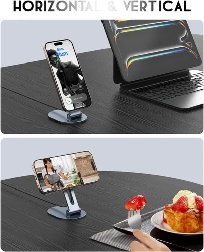 Vista 4 de Soporte de cargador inalámbrico magnético para cargador Mag-Safe, soporte de carga inalámbrico plegable de 15 W máximo hecho para iPhone