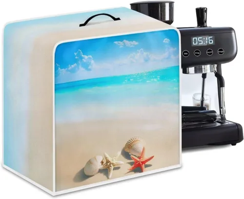 Vista 34 de Cubiertas para máquina de café con mango superior, resistentes a las manchas, para mezclador, compatible con la mayoría de cafeteras