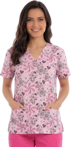 Vista 11 de Just Love - Tops de trabajo festivos para mujer Aqua - Luna y estrellas