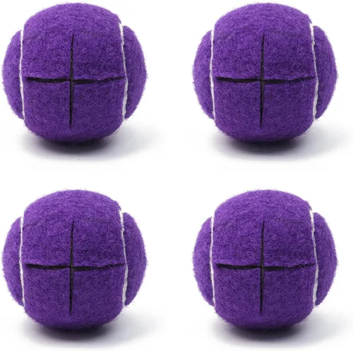 Vista 8 de Precut Tennis Balls for Walkers 4 PCS Walker Tennis Ball for Furniture Legs and Floor Protection Heavy Duty Long Lasting Felt Pad Glide,Fit Most