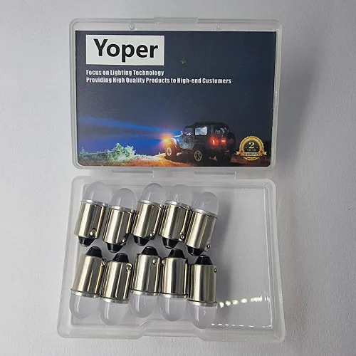Vista 8 de Yoper BA9S 53 57 1895 64111 Bombilla LED para Coche 12V Verde Color verde