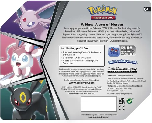 Vista 3 de Cartas Pokémon: Lata de los héroes de Spring V 2022 Sylveon V