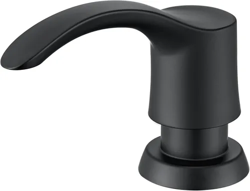 Vista 11 de Dispensador de Jabón para Fregadero de Cocina GAGALIFE con Botella Grande (Níquel Cepillado), Dispensador de Jabón Integrado para Fregadero